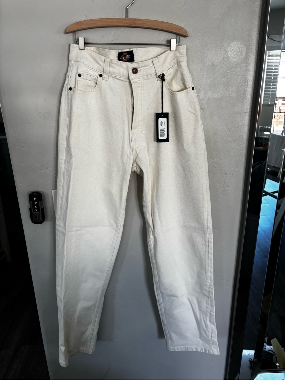 Dickies Women’s Cream Straight Jeans